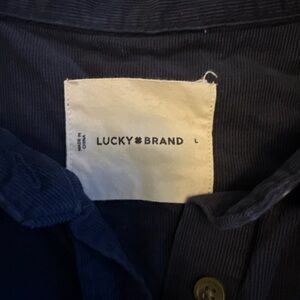 Lucky Brand Deep Blue Corduroy Shirt